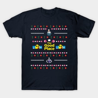 the good place ugly christmas sweater pattern T-Shirt